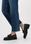 Chain Detail 2880 Loafers Instappers Dames Zwart - Thumbnail 9