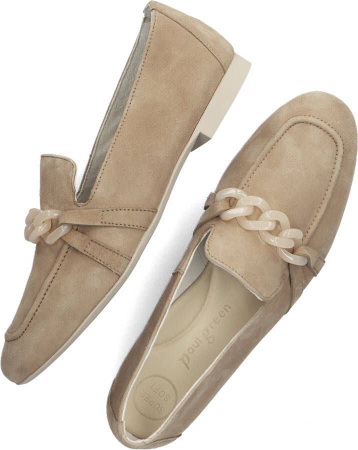 Paul Green Loafers Instappers Dames Camel - Schoenen.nl