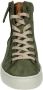 Paul Green 4024 Hoge sneakers Dames Groen - Thumbnail 10