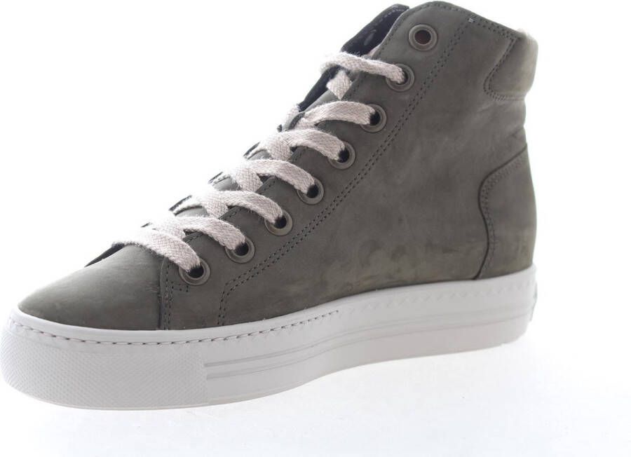 Paul Green 4024 Hoge sneakers Dames Groen