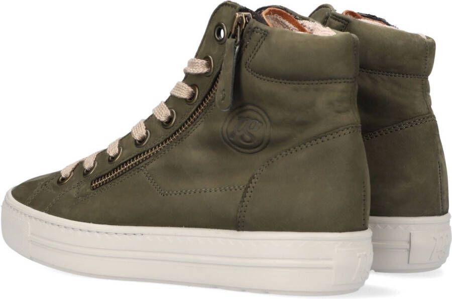 Paul Green 4024 Hoge sneakers Dames Groen