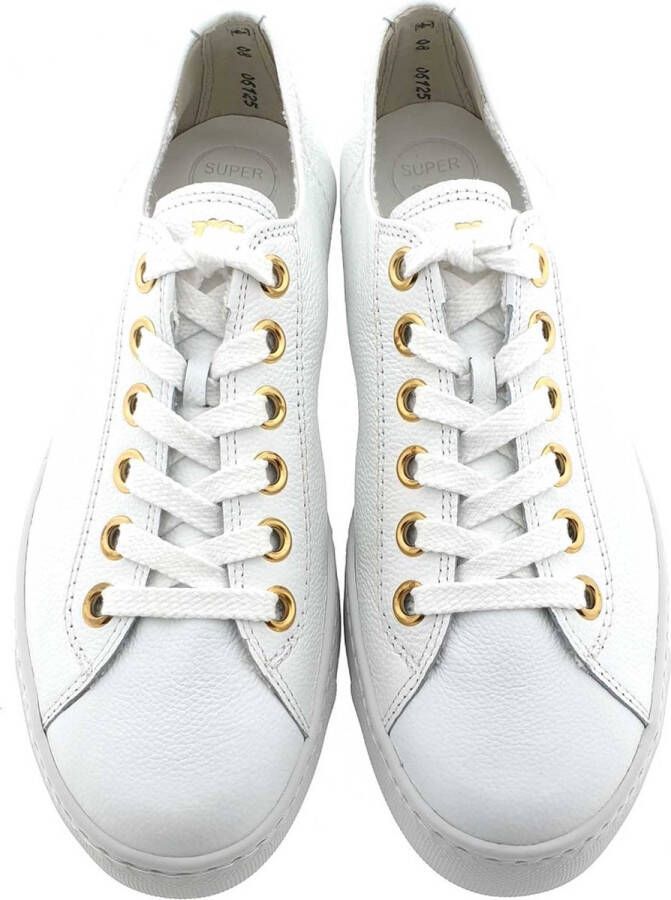 Paul Green 5704 Lage sneakers Leren Sneaker Dames Wit