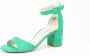 Paul Green 7469~~~~~~~~~~~~~~~~~~~~~~~~~~ Sandalen met hakDames Sandalen Groen - Thumbnail 6