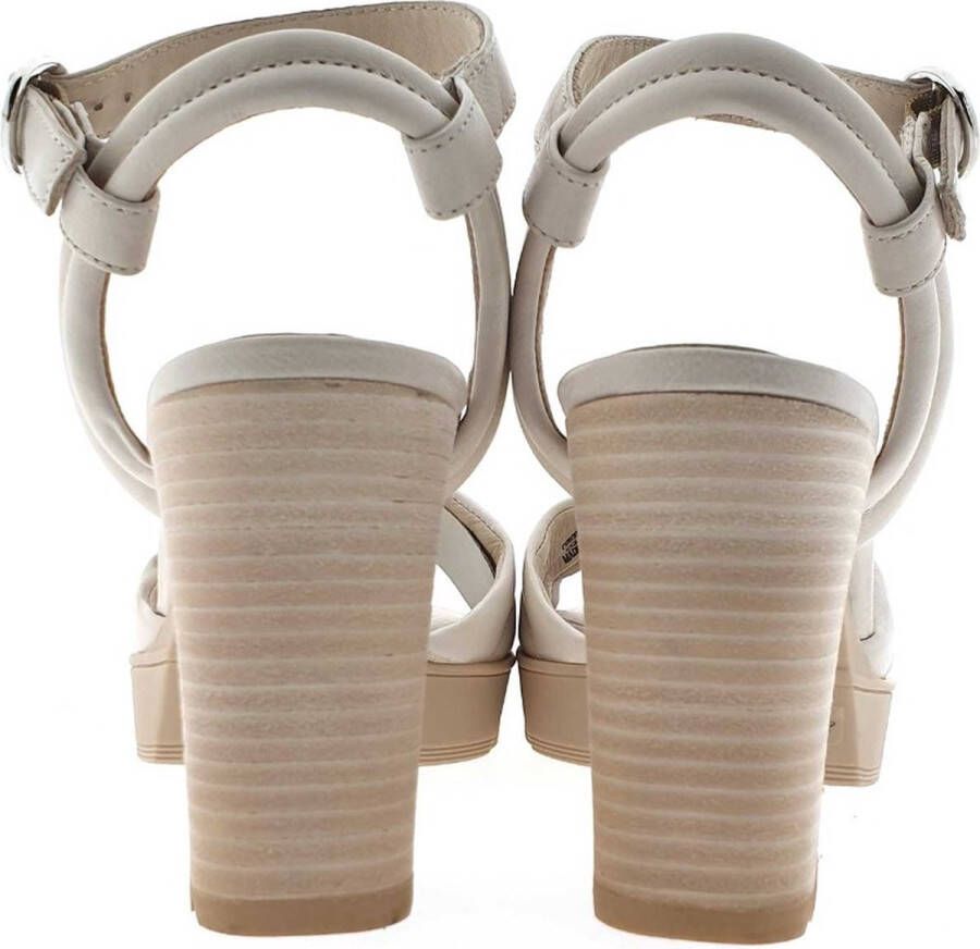 Paul Green 7928~~~~~~~~~~~~~~~~~~~~~~~~~~ Sandalen met hakDames Sandalen Wit beige