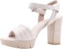 Paul Green 7928 Volwassenen Sandalen met hakDames Sandalen Wit beige - Thumbnail 2