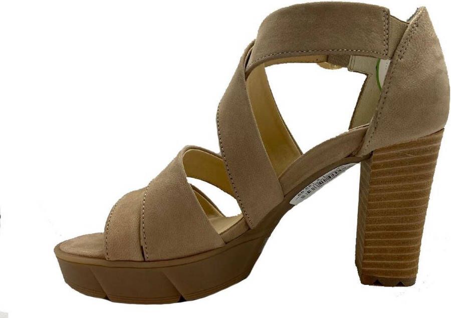 Paul Green 7942 Sandalen met hakDames Sandalen Wit beige