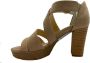 Paul Green Sandalen Dames Damesschoenen Suède Blokhak hoogte 8 cm 7942 Beige - Thumbnail 12