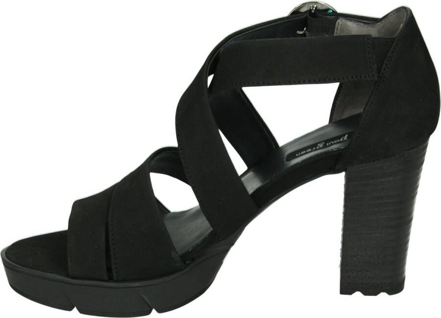 Paul Green 7942 Volwassenen Sandalen met hak Zwart