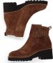 Paul Green Bruin Tinten 9763 Enkellaarsjes Enkelboots met rits Dames Cognac - Thumbnail 13