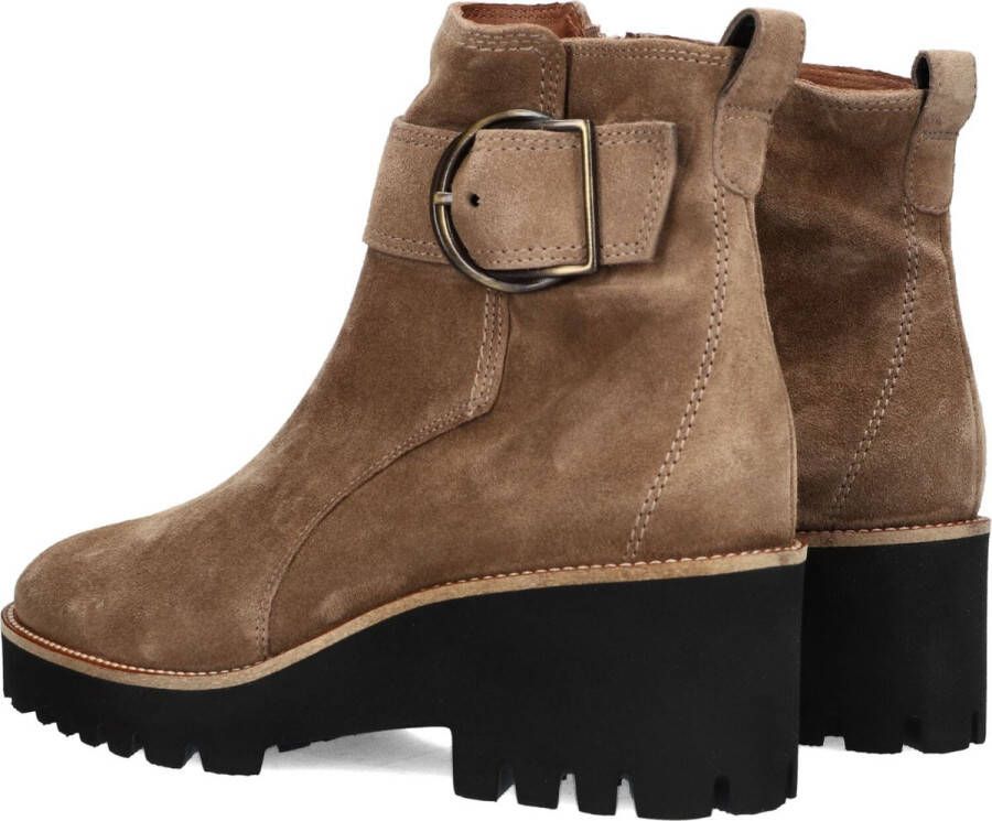 PAUL GREEN Enkellaarsjes Dames 9763 Maat: 38 Materiaal: Suède Kleur: Taupe - Foto 6