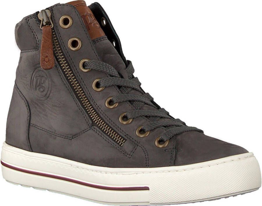 Paul Green Dames Hoge sneakers 4024 Grijs