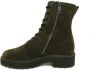 Paul Green Groene Veterboots Soft Suede - Thumbnail 3