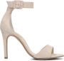 Paul Green Beige Sandaal Velours Leer Platte Rubberen Zool Beige Dames - Thumbnail 11