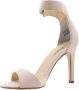 Paul Green Beige Sandaal Velours Leer Platte Rubberen Zool Beige Dames - Thumbnail 12