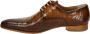 Paulo Bellini Carbonia Heren Veterschoenen Cognac Croco - Thumbnail 3