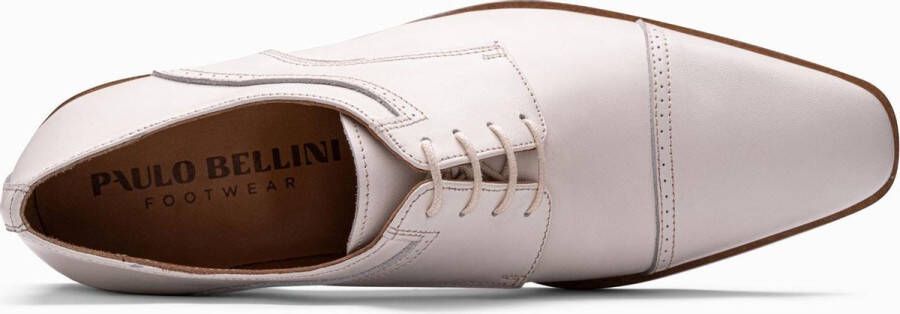 Paulo Bellini Monza Heren Geklede Veterschoenen Wit - Foto 4