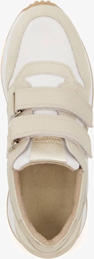 Pediforma leren dames diabetesschoenen beige Uitneembare zool