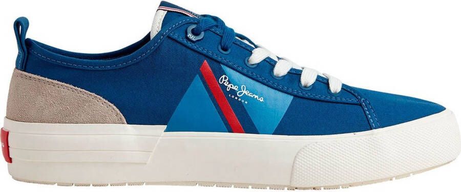Pepe Jeans Allen Flag Color Sneakers Blauw Man