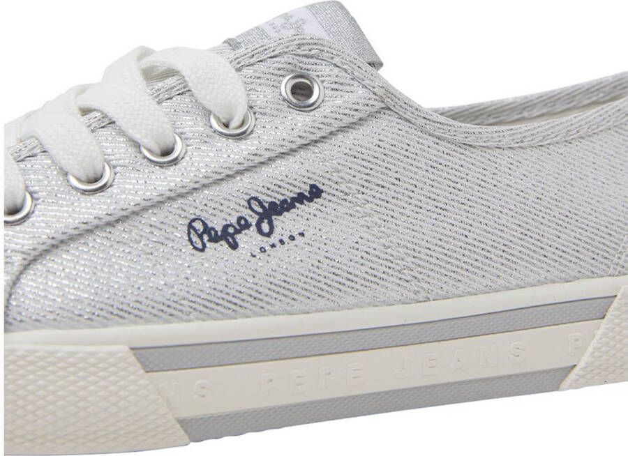 Pepe Jeans Brady Party Lage Sneakers Silver Dames