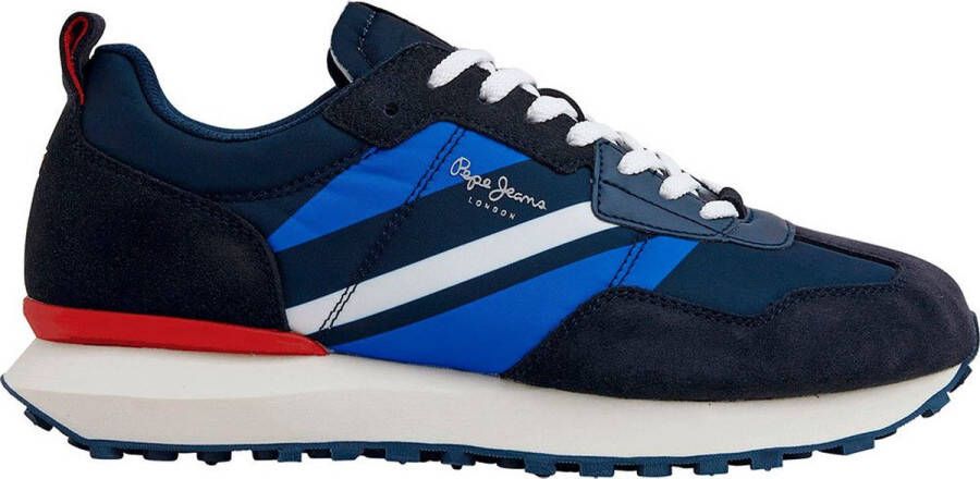 Pepe Jeans Foster Print Sneakers Blauw Man