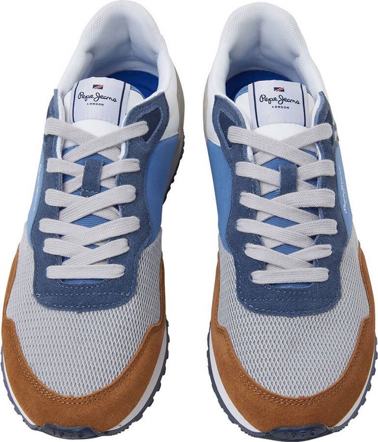 Pepe Jeans London One Vinted Sneakers Blauw Man