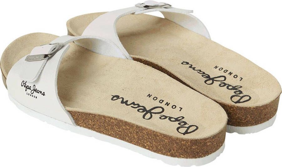 Pepe Jeans Oban Nacar Sandalen Wit Vrouw