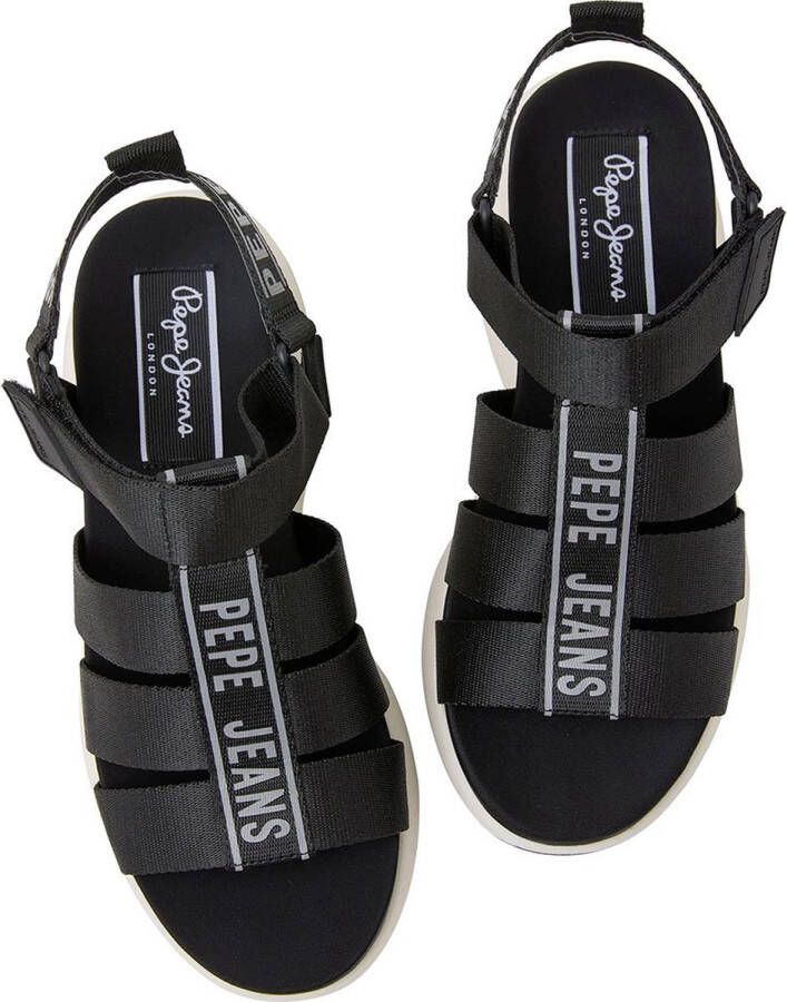Pepe Jeans Venus Point Sandalen Met Sleehak Zwart Vrouw