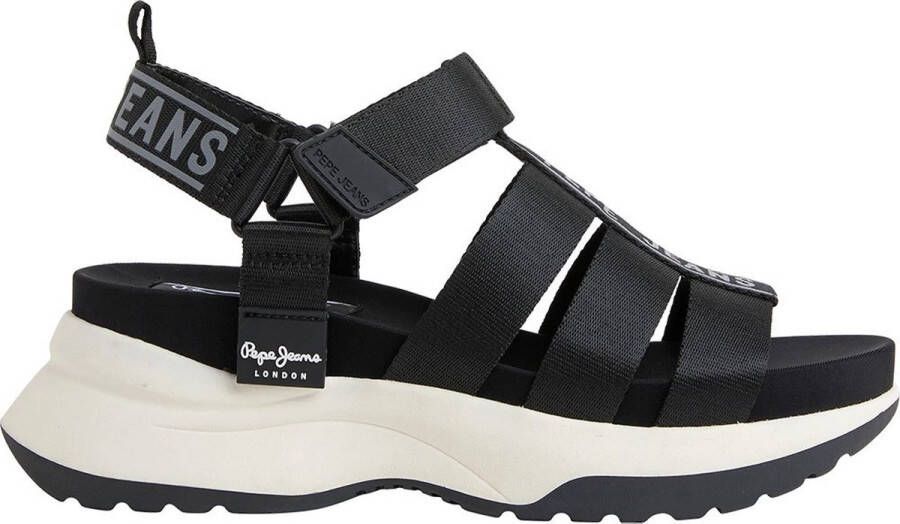 Pepe Jeans Venus Point Sandalen Met Sleehak Zwart Vrouw