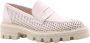Pertini Klassieke Leren Mocassinschoenen Beige Dames - Thumbnail 3