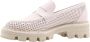 Pertini Klassieke Leren Mocassinschoenen Beige Dames - Thumbnail 4