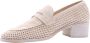 Pertini Klassieke Leren Mocassinschoenen Beige Dames - Thumbnail 8