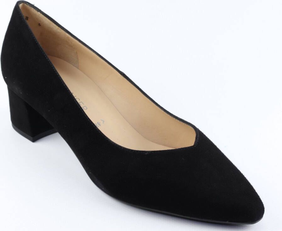 Peter Kaiser Dames Pumps Damesschoenen Suède Blokhak hoogte 4 cm 41111 Zwart - Foto 13