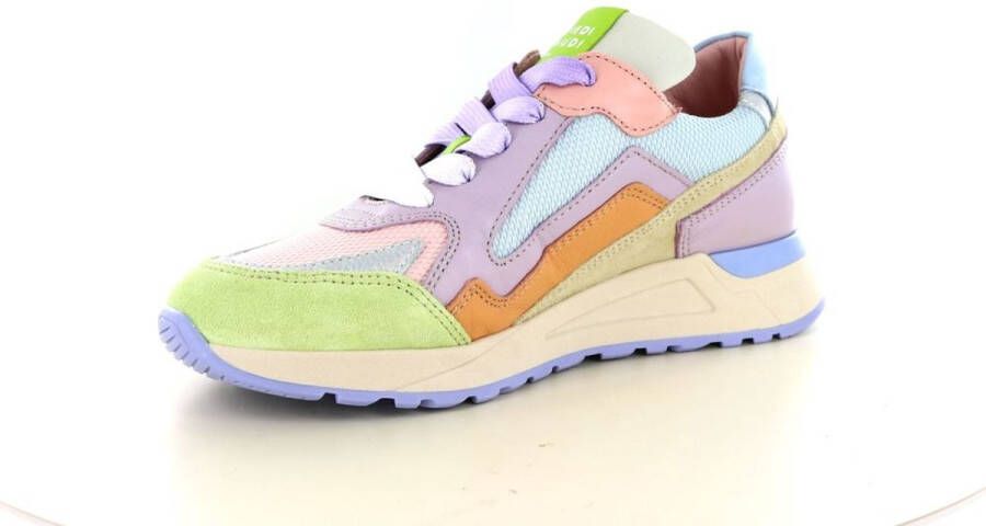 Piedi Nudi Kleurrijke pastel sneaker Wijdte H