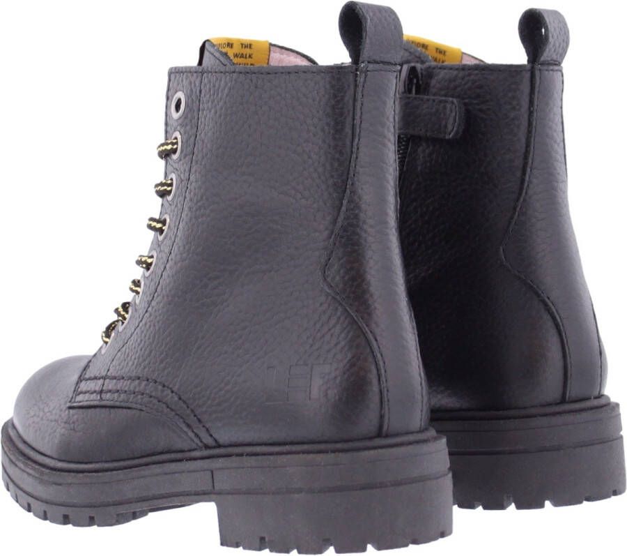 Piedro Lef Fire Boots Zwart Leer Wijdtemaat Standaard