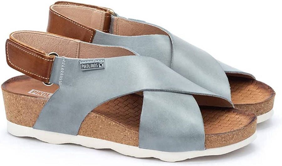 Pikolinos -Dames blauw petrol sandalen