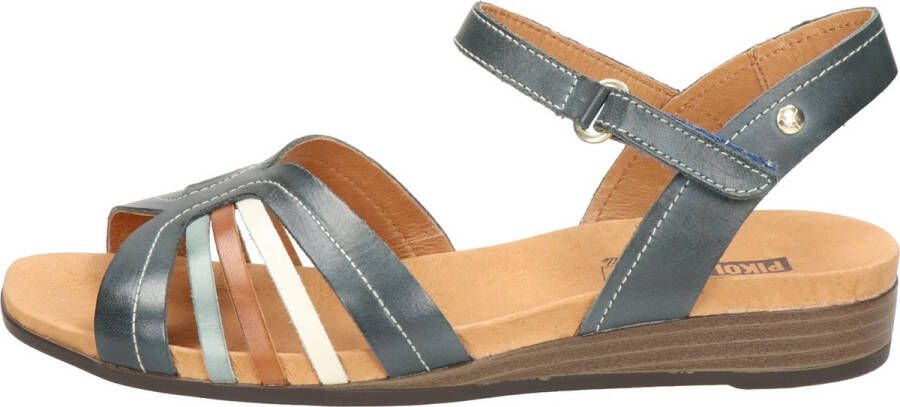 Pikolinos Ibiza dames sandaal Blauw multi