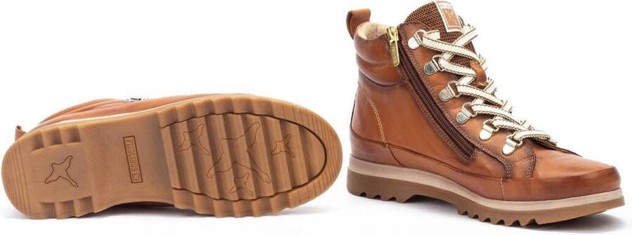 Pikolinos Dames Casual Kameelkleurige Leren Enkellaars Brown Dames - Foto 5
