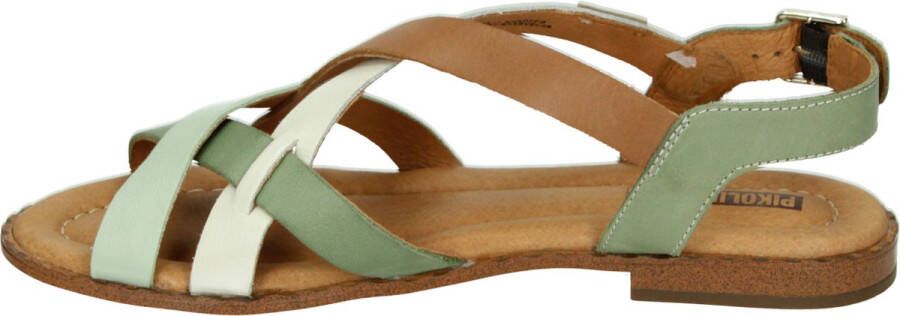 Pikolinos W0X-0556 Volwassenen Platte sandalen Groen
