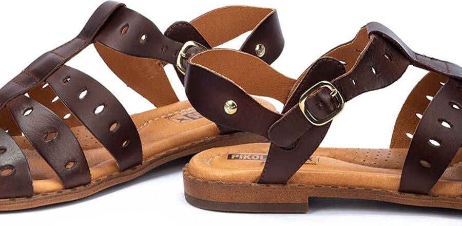 Pikolinos W0X-0747 Volwassenen Platte sandalen Bruin
