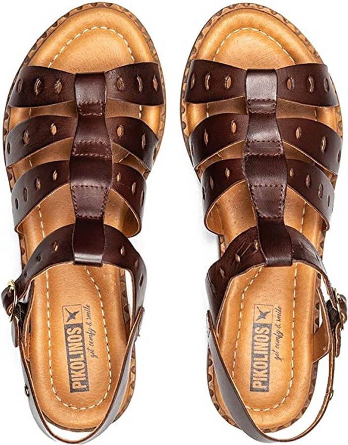 Pikolinos W0X-0747 Volwassenen Platte sandalen Bruin