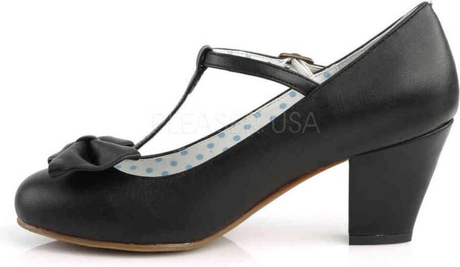 Pin Up Couture = | WIGGLE 50 | 2 1 2 Cuben Heel T Strap Pump W Bow - Foto 2