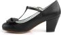Pin Up Couture = | WIGGLE 50 | 2 1 2 Cuben Heel T Strap Pump W Bow - Thumbnail 2