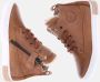 Pinocchio P2851 Hoge sneakers Leren Sneaker Jongens Kids Cognac - Thumbnail 15