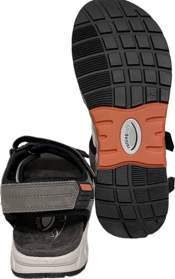 Pius Gabor 8004.10.05 Rock Black Orange-sandalen heren-sandalen