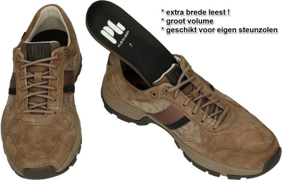Pius Gabor -Heren bruin sneakers