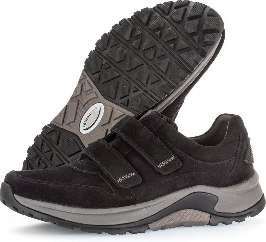 Pius Gabor rollingsoft sensitive 8000.16.05 heren rollende wandelsneaker zwart