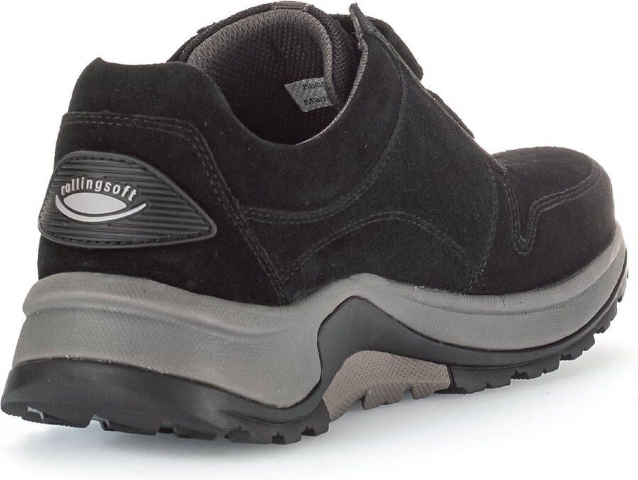 Pius Gabor rollingsoft sensitive 8000.16.05 heren rollende wandelsneaker zwart