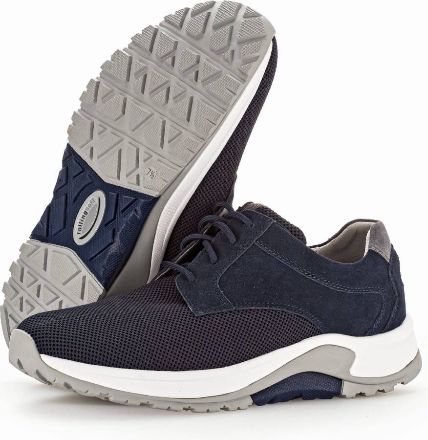 Pius Gabor rollingsoft sensitive 8000.19.01 heren rollende wandelsneaker blauw