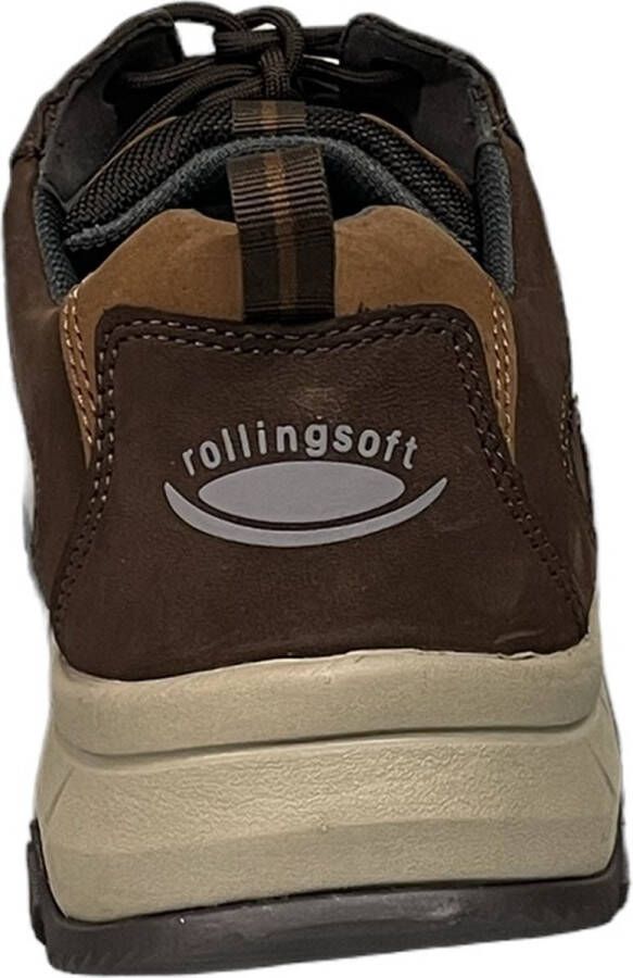 Pius Gabor rollingsoft sensitive 8005.10.03 heren rollende wandelsneaker bruin waterdicht