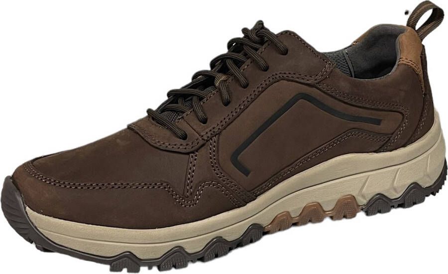 Pius Gabor rollingsoft sensitive 8005.10.03 heren rollende wandelsneaker bruin waterdicht